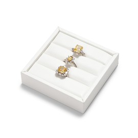 Oirlv PU Leather Ring Tray Ring Organiser Tray Ring Display Tray Ring Tray for Earring Ring Stud Organiser and Display