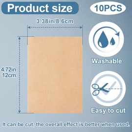 PAGOW 10 Pcs Tattoo Cover Up Tape, Waterproof Ultra Thin Scar Patch, Invisible Sweatproof Concealer Sticker, Breathable Skin Cover Up Pad for Tattoo, Scar, Birthmarks, Dark Spots (Skin Color)