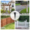 4 Pcs 4 "x 4 "Fence Post Anchors Ground Spike
