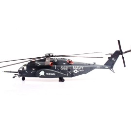 DCD Sikorsky MH-53E Sea Dragon Helicopter 1/72 Scale Dark Gray Diecast Model United States Navy Vanguard with Tail Number 562"