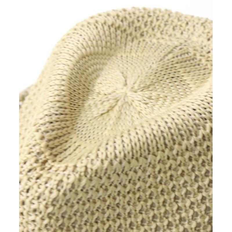 regnuu Straw Hat, Mugi Straw Hat, Men's, Aze Knitting, Medium