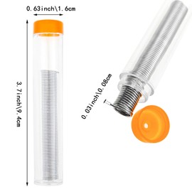 5 PACK Solder Wire, Solder Wire Tin Lead Electrical Soldering Tools, 0.8mm Diameter Rosin Core Solder in Storage Tube Welding Soldering DIY Work