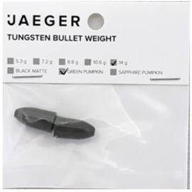 Jaeger Fishing Bulletbleie für Finesse Montagen Green Pumpkin Tungsten Bullet Weight, Gewicht/Inhalt:14g / 2 Stück