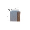 Kante RF0217A-C80811 Lightweight Concrete Modern Square Outdoor Planter, Timber Ridge