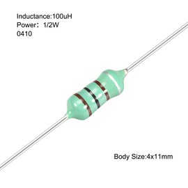 sourcing map 0410 100uH 0.5W Axial RF Ring Inductor Inductor Inductor Colourful Pack of 100