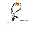 Xotic Tech 2pcs 7443 7444 LED Load Resistor Kit Switchback