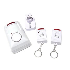 Infrared Sensor Intrusion Prevention Security Alarm Buzzer with 2 Remotes for Release