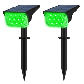 T-SUNUS Solar Garden Spotlight, Solar Lights for Outdoors, IP65 Waterproof, Auto On/Off, 2 Brightness Modes, Solar Garden Light for Tree, Garden Path, Driveway, Yard, Pack of 2