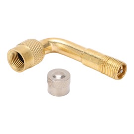 90 Degree Tyre Valve Extension, Portable Tire Valve Extension Convenient and Efficient Brass Air Tyre Extension Valve Adapter Suitable for Motorcycle Bike and Scooter