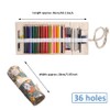 WWYSSZ 36 Holes Canvas Pencil Roll Roll, Pack of 2