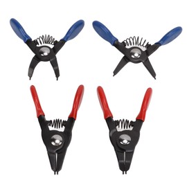 Mini Snap Ring Plier Set, Small Circlip Pliers Durable Practical Spring Loaded Universal Sturdy Metal for Internal External Circlips