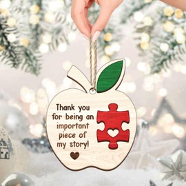 Teacher Gifts for Women – Thoughtful Appreciation Ornament | Daycare & Preschool Teacher Gift, Holiday Keepsake (B39)