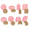 8PCS Eid Mubarak Cookie Cutters, Jagowa Baking Molds 3D Creative