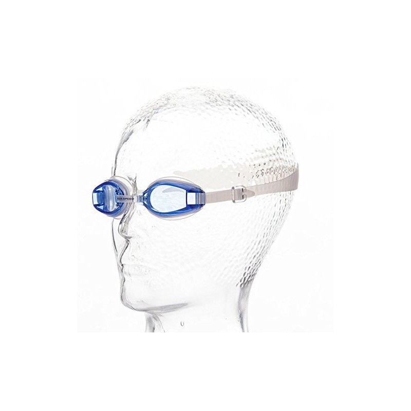 Aqua-Speed Men's Agila Jr Youth and Kids Swim Goggles, Transparent/Pink