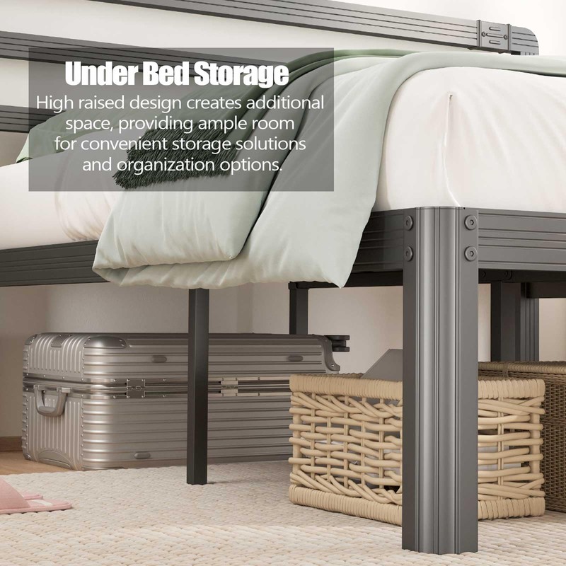 BOSRII Premium Quality Twin Size Bed Frame - Reinforced Thickened