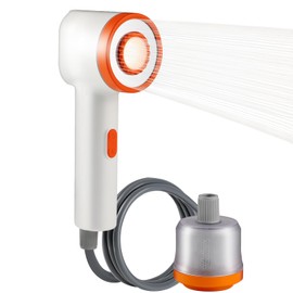 Clirass Clirass Portable Camping Shower, 2500mAh Rechargeable Camping Shower Built-in Light,2 Spray Modes, IPX6 Waterproof Outdoor Camp Pump with Filter for RV, Boat, Beach, Hiking