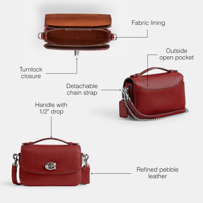 COACH Cassie Crossbody 17, LH/Ruby