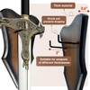 FLURSAILE Sword Plaque Wall Mount Vertical Display Holder Adjustable Stand