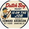 Retro Style Dutch Boy Paint  Painting  Job Quality Round  Garage Sign