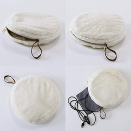 SPICE OF LIFE SHLK2010WH Warm USB Warmer Eco Fur Blanket with Heater, 2 Temperature Adjustment, Auto Off, Mofumofu Macaron, Vanilla