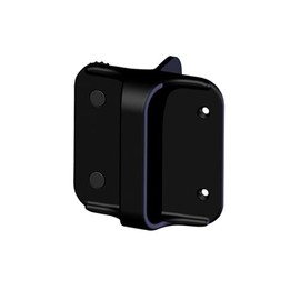 NMI Fence - Nylon Gate Handles with Bumper Stops for Vinyl Gates - Black - NW6186-SD-BK - Nationwide Industries