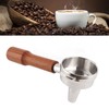 58mm Portafilter Single Head Extraction Solid Wood Handle Stainless Steel