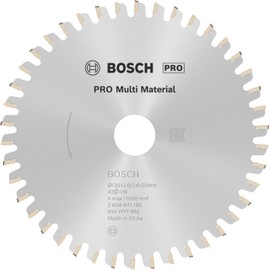 Bosch 1x PRO Multi Material Circular Saw Blade for Corded Hand-Held Saws (for Aluminium, Plastics, Ø mm, Professional Accessory Hand-Held Circular Saw)