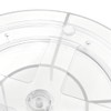 2 x 25 cm Lazy Susan Turntable Transparent, 6 Compartments