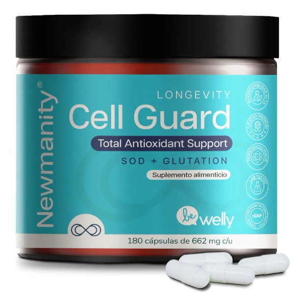 Cell Guard Sod Y Glutation Newmanity 180 Caps Sabor Sin