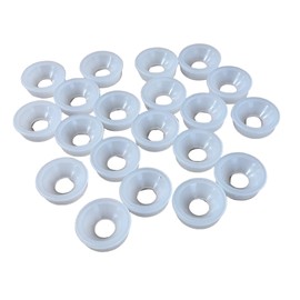 20 x Screw Cover Caps for No 6-8 Gauge Screws, Firm Clip-On Type (Light Grey)
