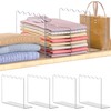 OKPOW Acrylic Shelf Dividers for Closet Organization - 10" Tall