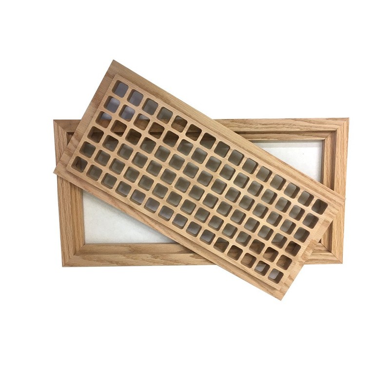 Red Oak Hardwood Floor Register, 6 x14 Inch by Cape