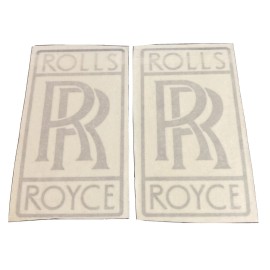 Rolls-Royce 2- Rolls Royce Cut Vinyl Stickers  6x4 Taped