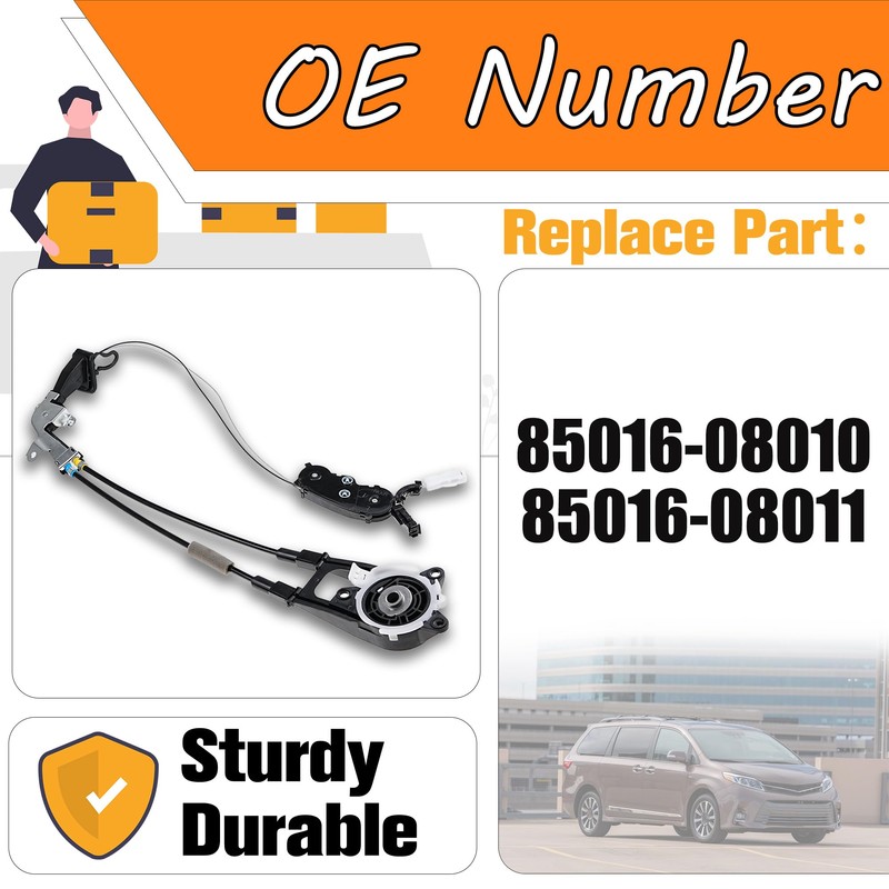 LEVANLIGHT Door Motor Bracket Cable Assembly Sub-Assy Compatible for Toyota