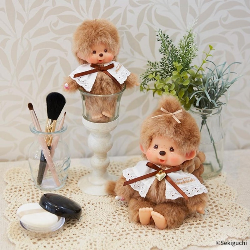 Sekiguchi Sweet Brown Series Monchhichi Keychain 203321
