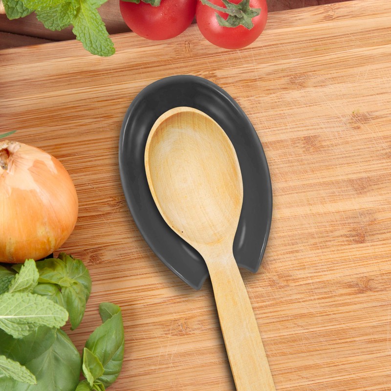 OGGI Spooner Ceramic Spoon Rest- Spoon Rest for Stove Top,