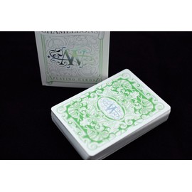 Chameleons Luxury Green Metallic Playing Cards by Asi Wind