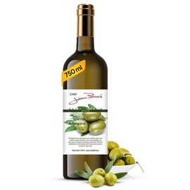 Chef Jean Pierre's Extra Virgin Arbosana Olive Oil - (750)ml Glass Bottle - Naturally Infused with Sweet and Tangy Flavors