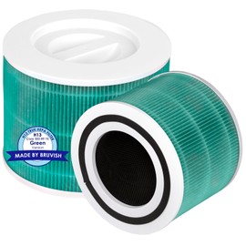 2 Pack Core 300 Replacement Filter for LEVOIT Core300-P and Core300S-P Air Purifier, Core 300-P Core 300S-P, H13 True HEPA Filter, 3-in-1 Filter Activated Carbon Filters, Compare Core 300-RF-TX Green