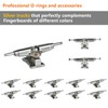 DisplayMore 101PCS 33MM Ultra-Professional Extended Fingerboard Trucks & Multicolor Bearingless
