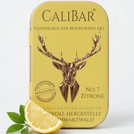 Calibar No. 7 Lemon - Solid Hand Cream - Hand Balm - Sustainable Without Plastic - For Dry and Cracked Hands - Natural Protection - 36 g