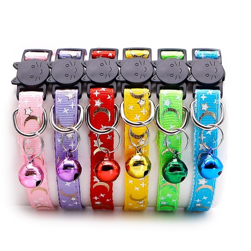 Reflective Cat Collars Breakaway with Bell 2-Pack Girl Boy Pet