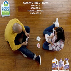 Quick Shine Hardwood Floor Cleaner 27oz | Naturally Cleans Dirt & Scuff Marks | Dirt Dissolving-Streak Free-No Rinse-Ready to Use | Squirt & Spread | Use in Spray Mops too | Safer Choice Cleaner