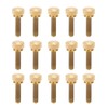 50Pcs Flat Knurled Thumb Screw Wring Round Head Pure Copper