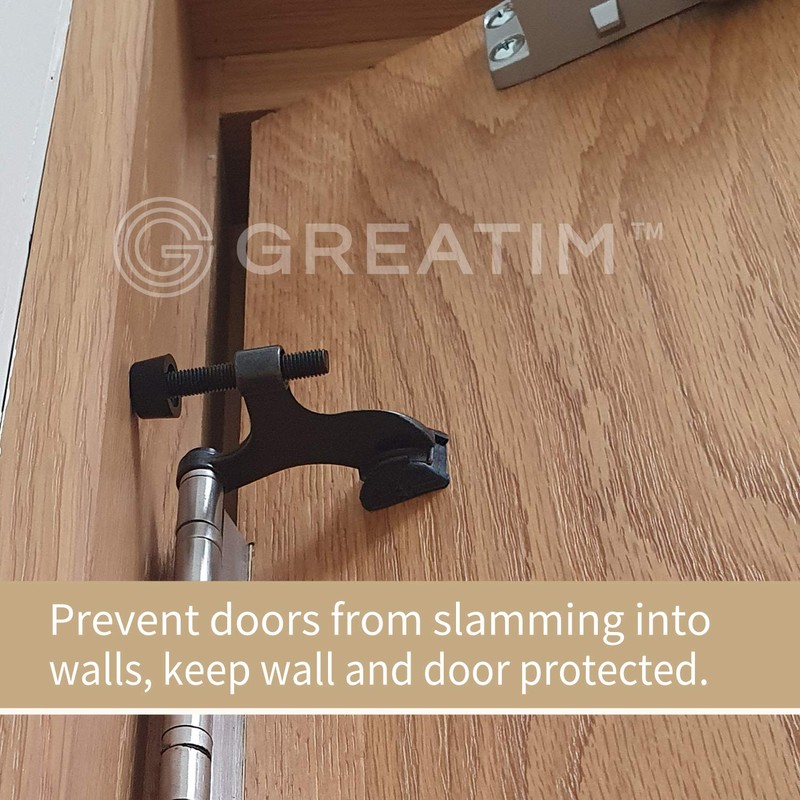 10 Pack Hinge Door Stoppers, Heavy Duty Door Stopper Hinge,