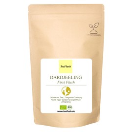 Tips - Darjeeling First Flush Organic, FTGFOP1, Flight Tea, Harvest 2024, Black Tea, 500 g, Tea Garden Tumsong, Flavour: Full-Flowery, Fruity, Sparkling, Highly Aromatic