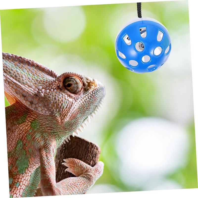 COLLBATH Interactive Lizard Toys Bell Balls for Reptiles Bearded Dragon