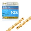 CATAZER Bicycle Chain 10 Speed Chian 116 Links with Spare