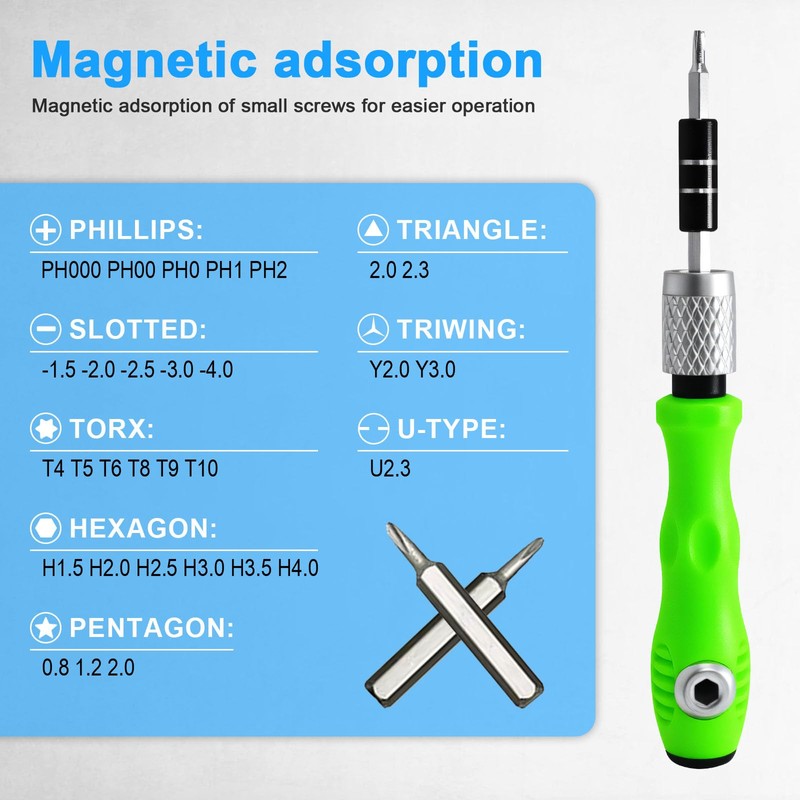 32 in 1 Small Precision Screwdriver Set, Zoikuloi Magnetic Mini