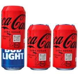 BeerSkin Skywin Silicone Can Covers that Look Like Soda - 3 Pack 12 oz (355ml), Reusable & Durable Soda Can Cover, Fun Kozies for Cans for Camping, Parties, Outdoor, Beach Accessories (Red)